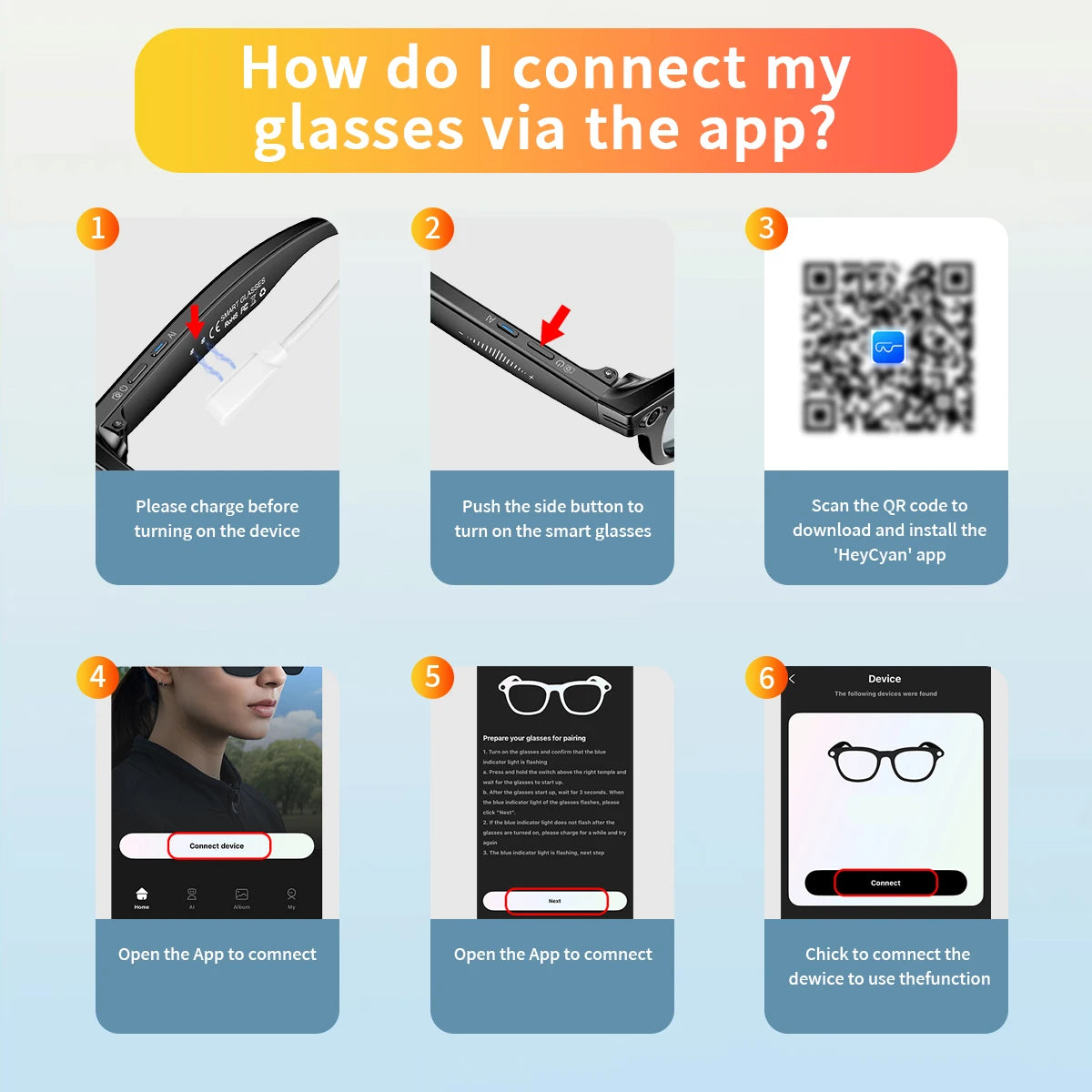 Gafas Inteligentes Visiontek | Cámara HD · Audio Bluetooth · Control por Voz