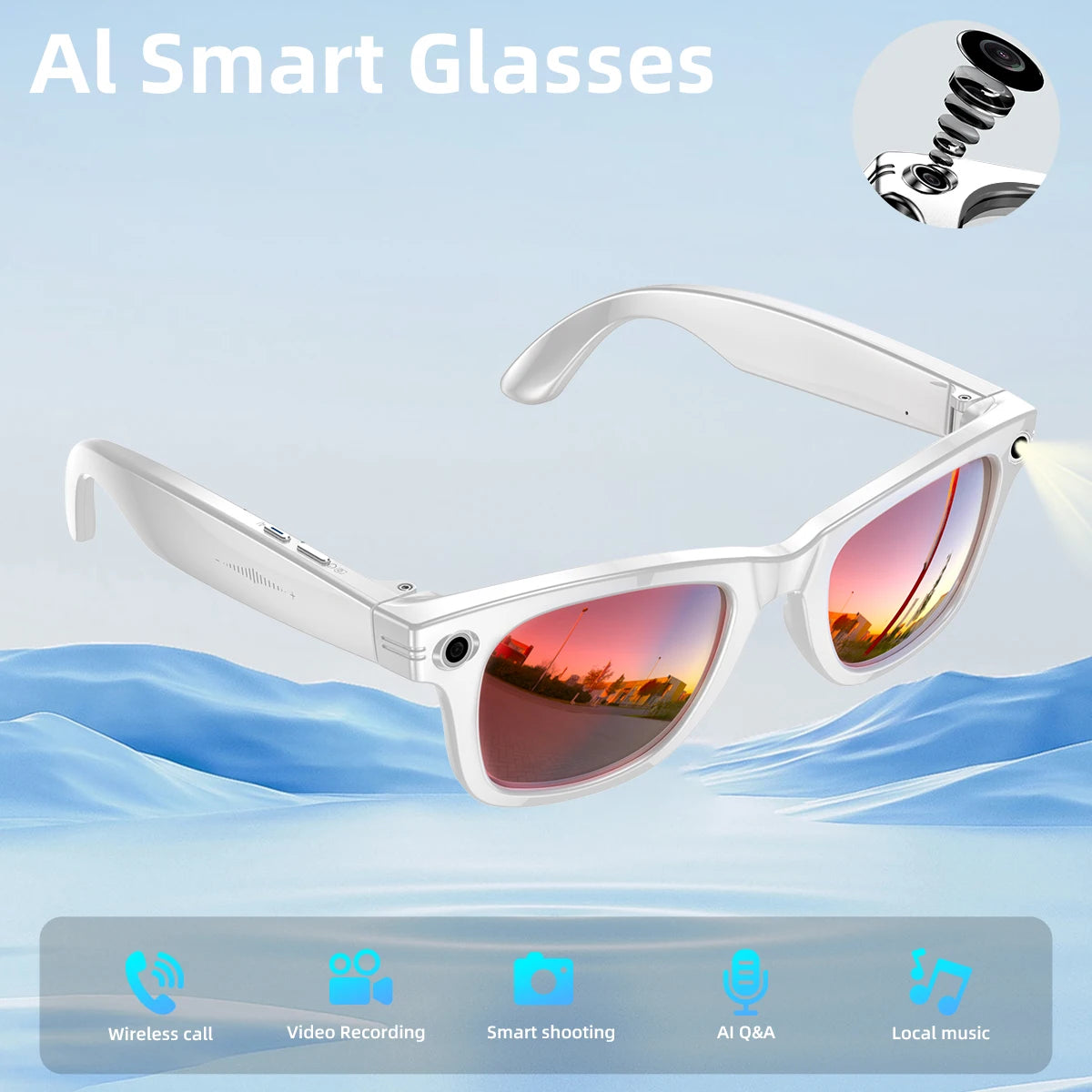 Gafas Inteligentes Visiontek | Cámara HD · Audio Bluetooth · Control por Voz
