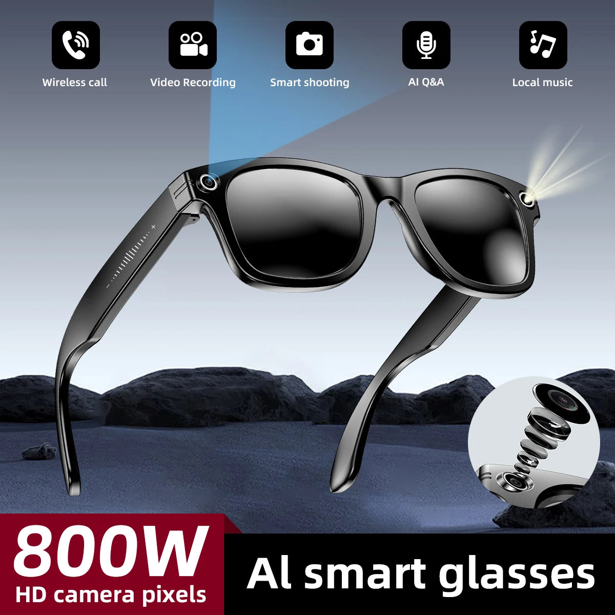 Gafas Inteligentes Visiontek | Cámara HD · Audio Bluetooth · Control por Voz